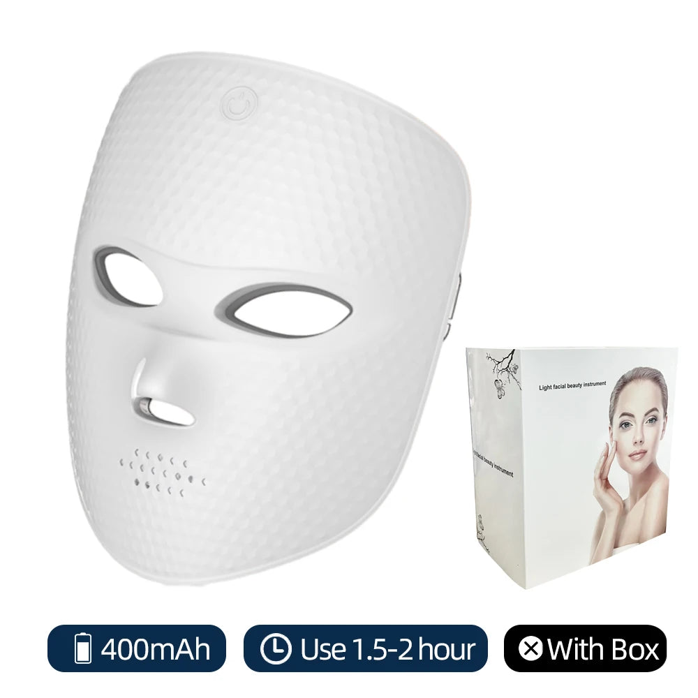 7-Color LED Light Therapy Face Mask โ Anti-Ageing Skin Rejuvenation