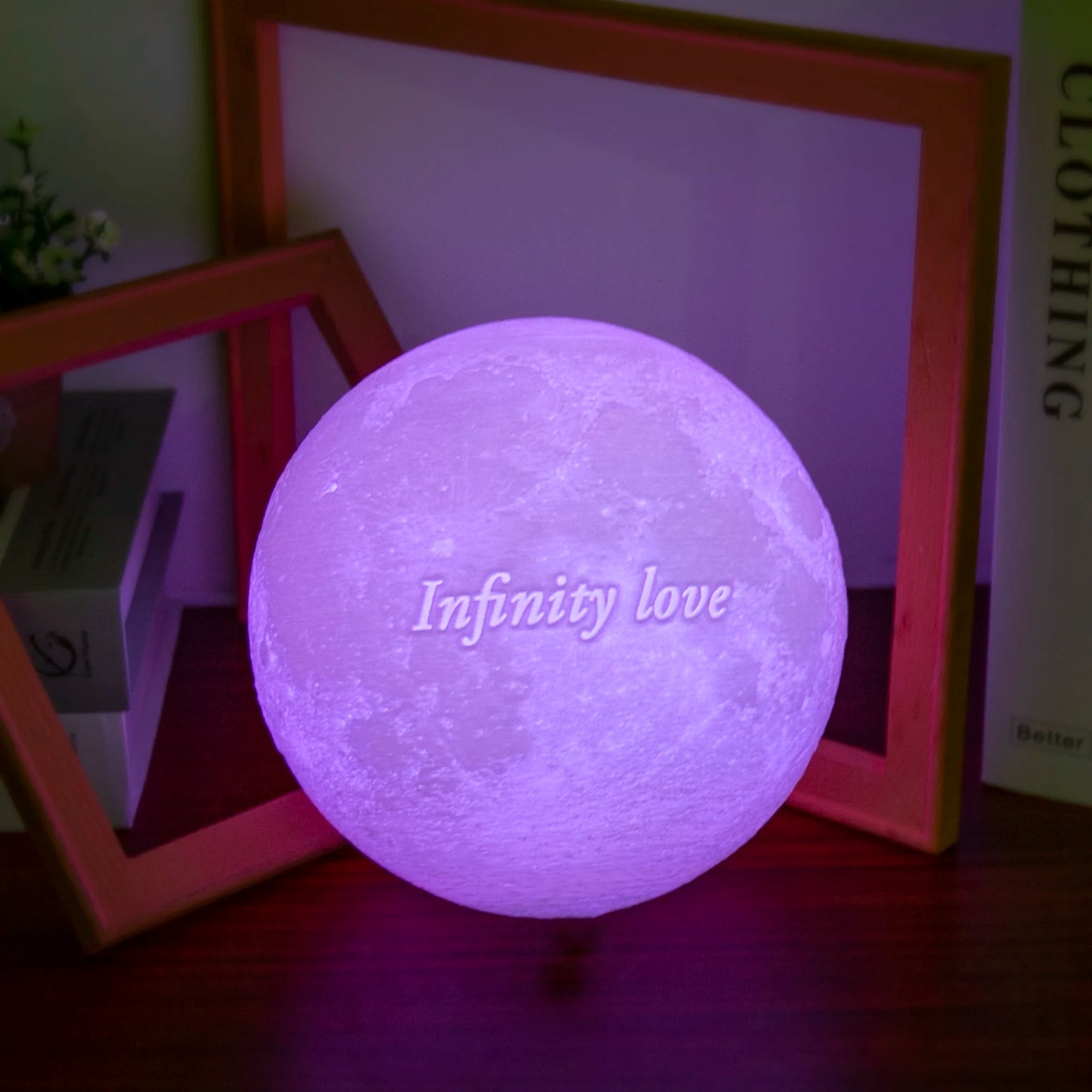 3D Printing Moon Lamp Personalized Photo Text Valentine's gift