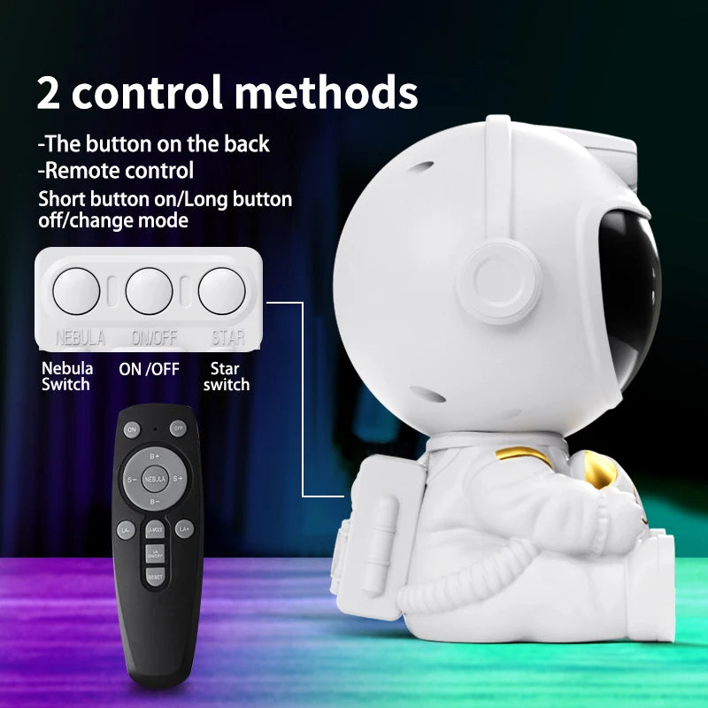 Astronaut Galaxy Projector — Star Night Light for Bedroom