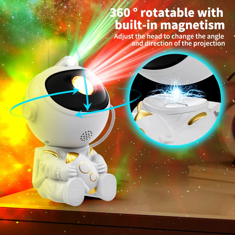 Astronaut Galaxy Projector — Star Night Light for Bedroom