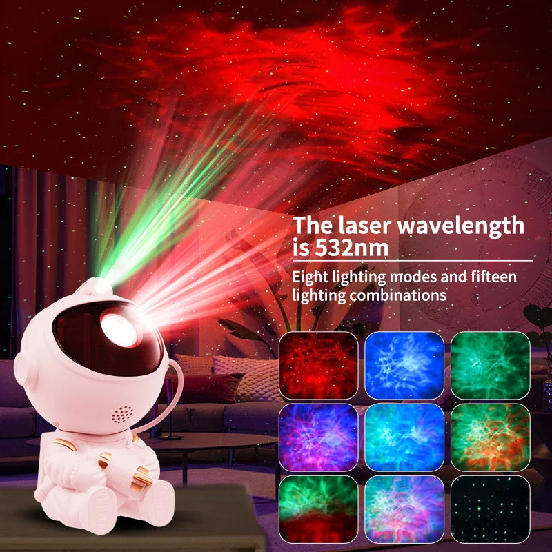 Astronaut Galaxy Projector — Star Night Light for Bedroom