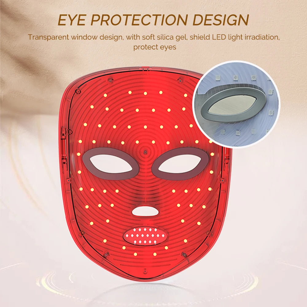 7-Color LED Light Therapy Face Mask — Anti-Ageing Skin Rejuvenation