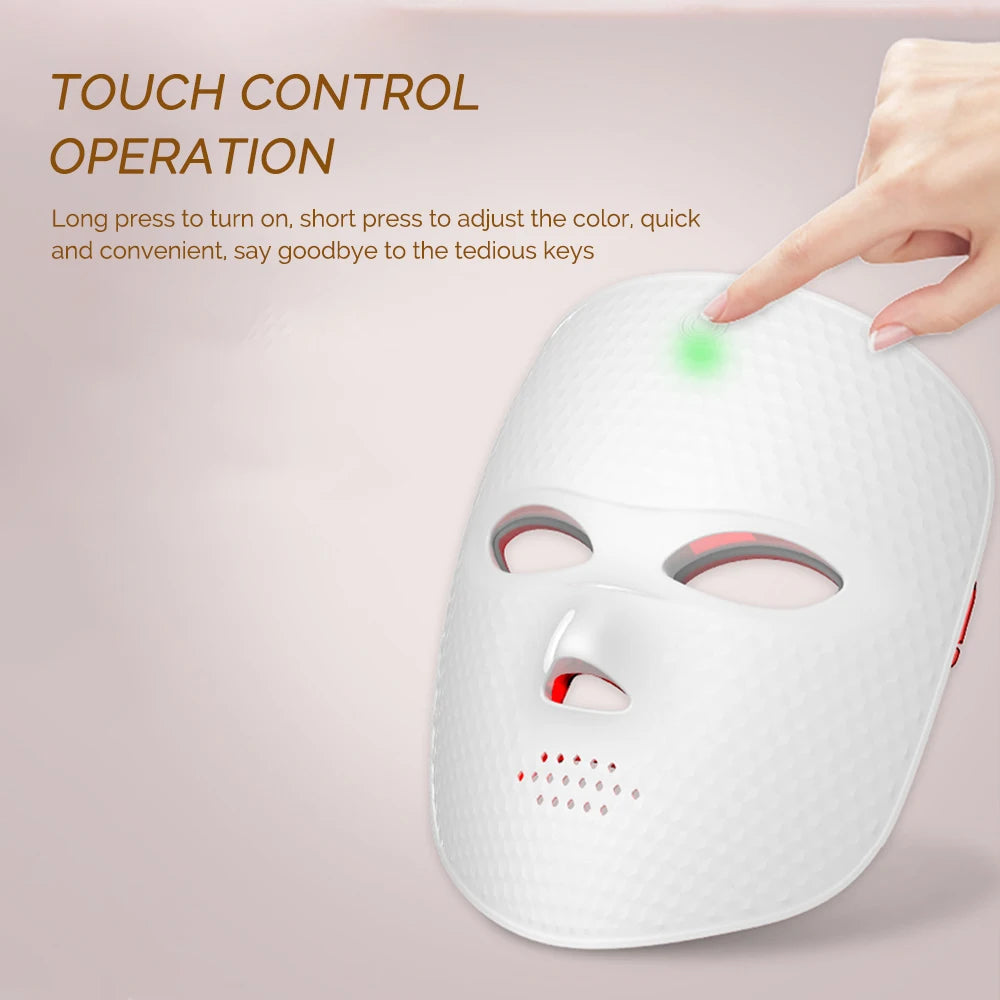 7-Color LED Light Therapy Face Mask — Anti-Ageing Skin Rejuvenation